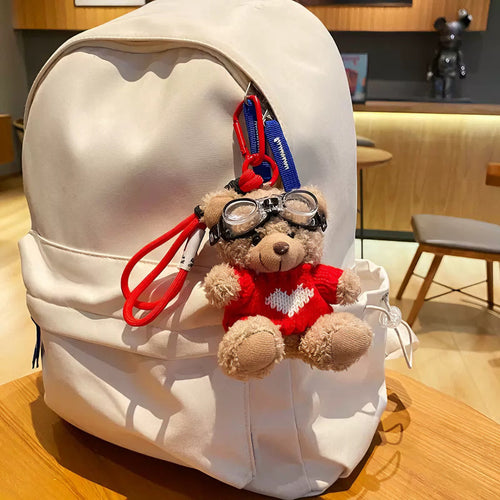 Aviator Teddy Bear Charm