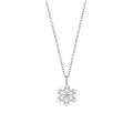 Sterling Silver Necklace with Snowflake Detail