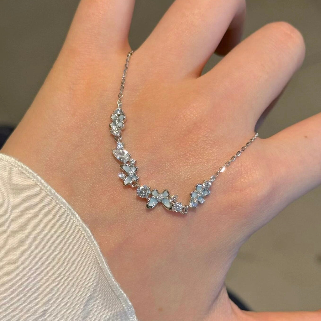 Sterling Silver Bracelet with Butterfly Detail