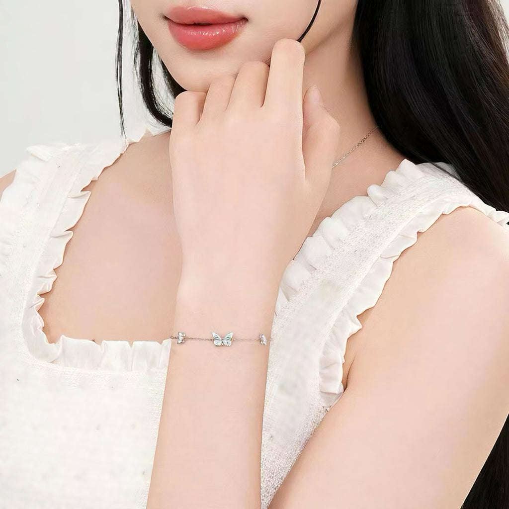 Butterfly Sterling Silver Bracelet