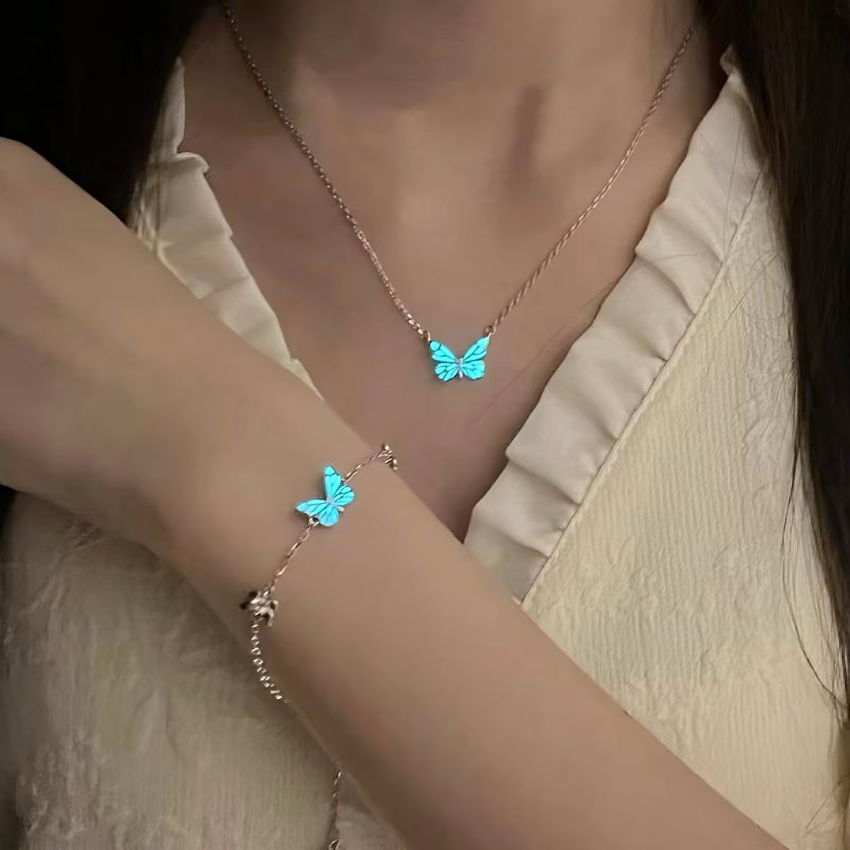 Butterfly Sterling Silver Bracelet