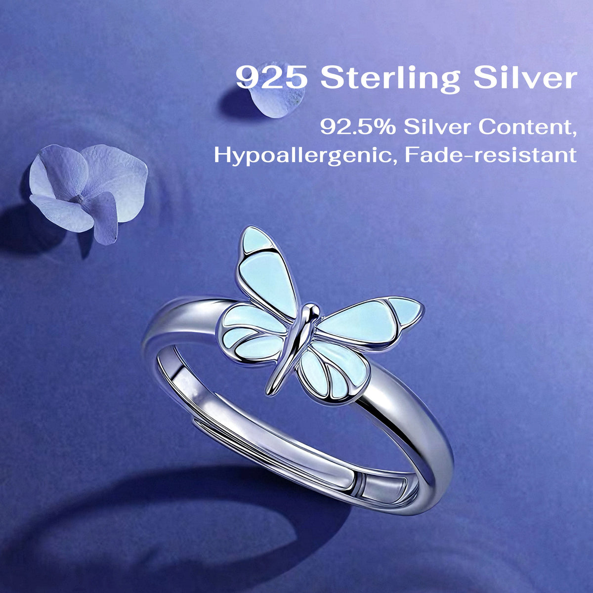 Butterfly Sterling Silver Ring