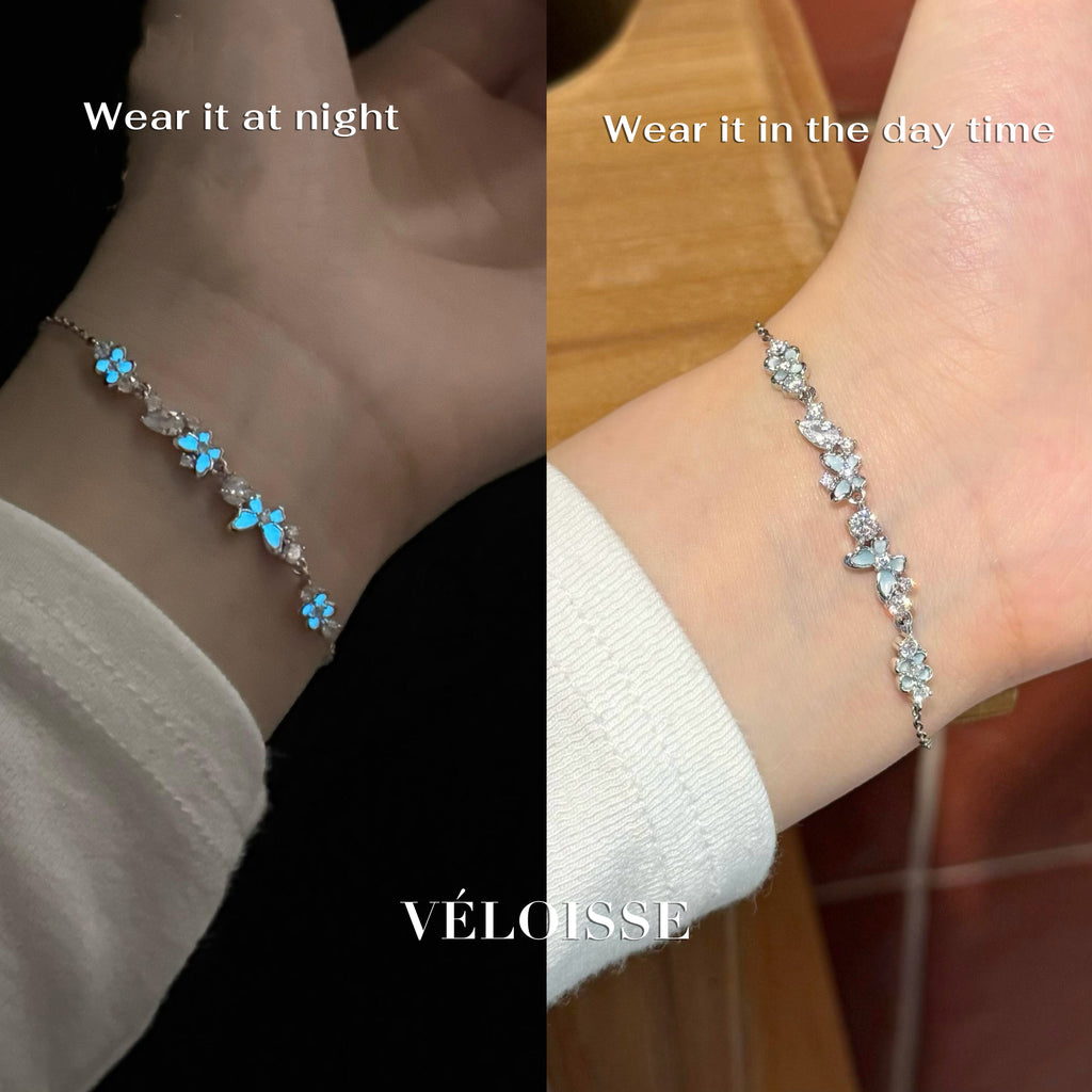 Sterling Silver Bracelet with Butterfly Detail