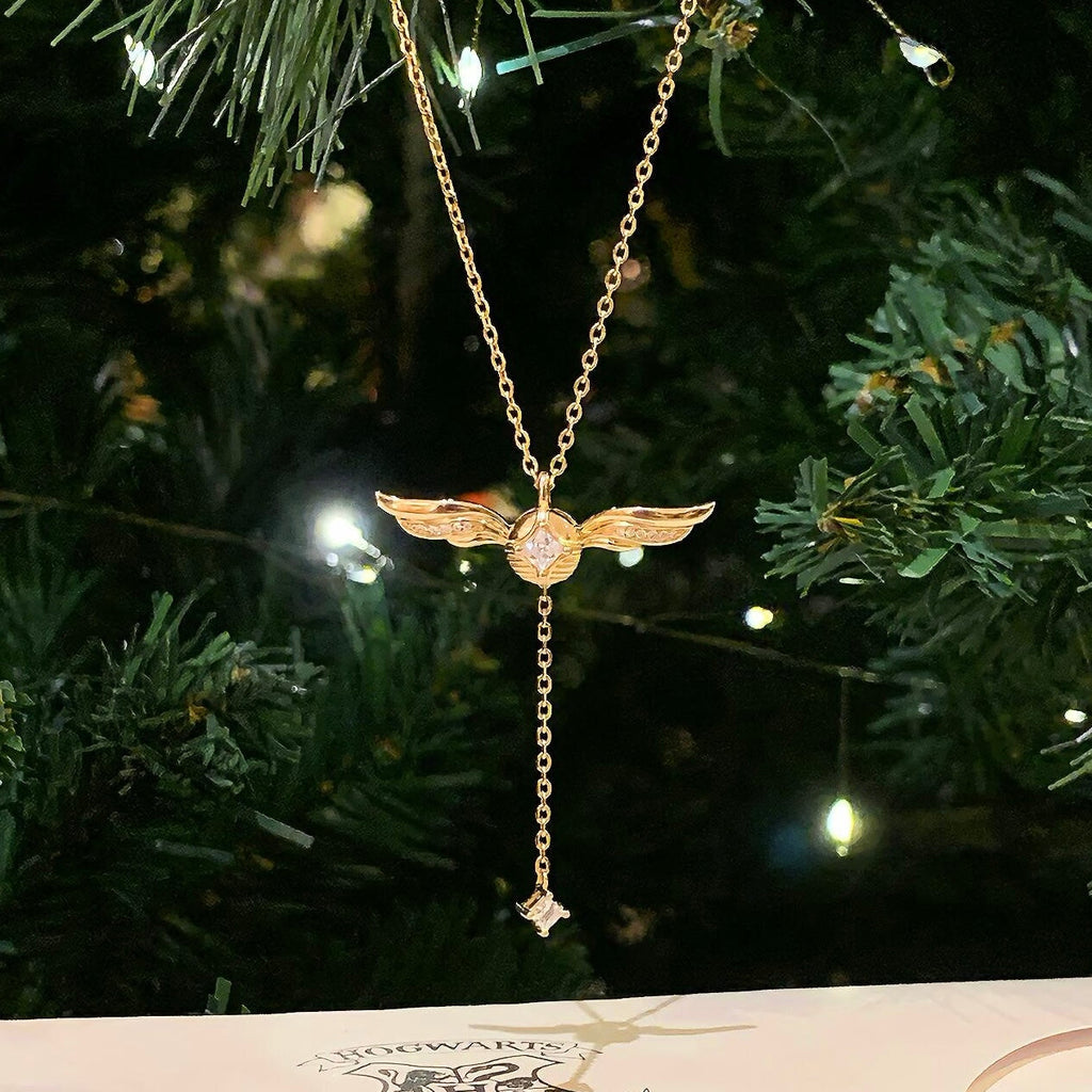 Gold-Plated Necklace with Lariat Detail
