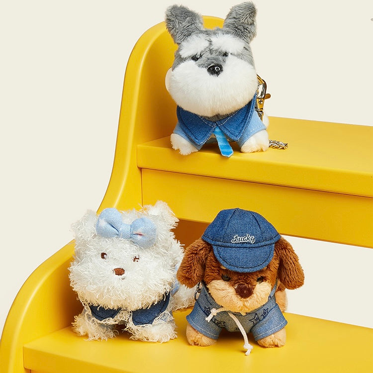 Denim Pup Charm