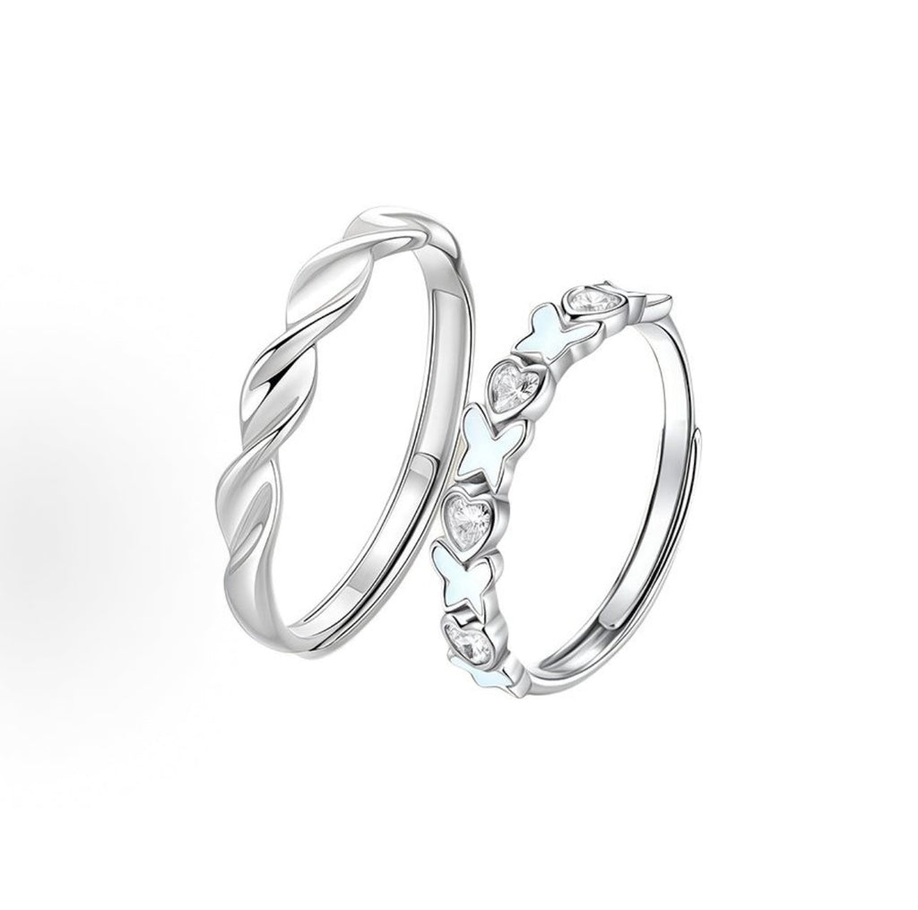 Sterling Silver Ring with Butterfly Detail