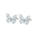 Sterling Silver Earrings with Butterfly Detail