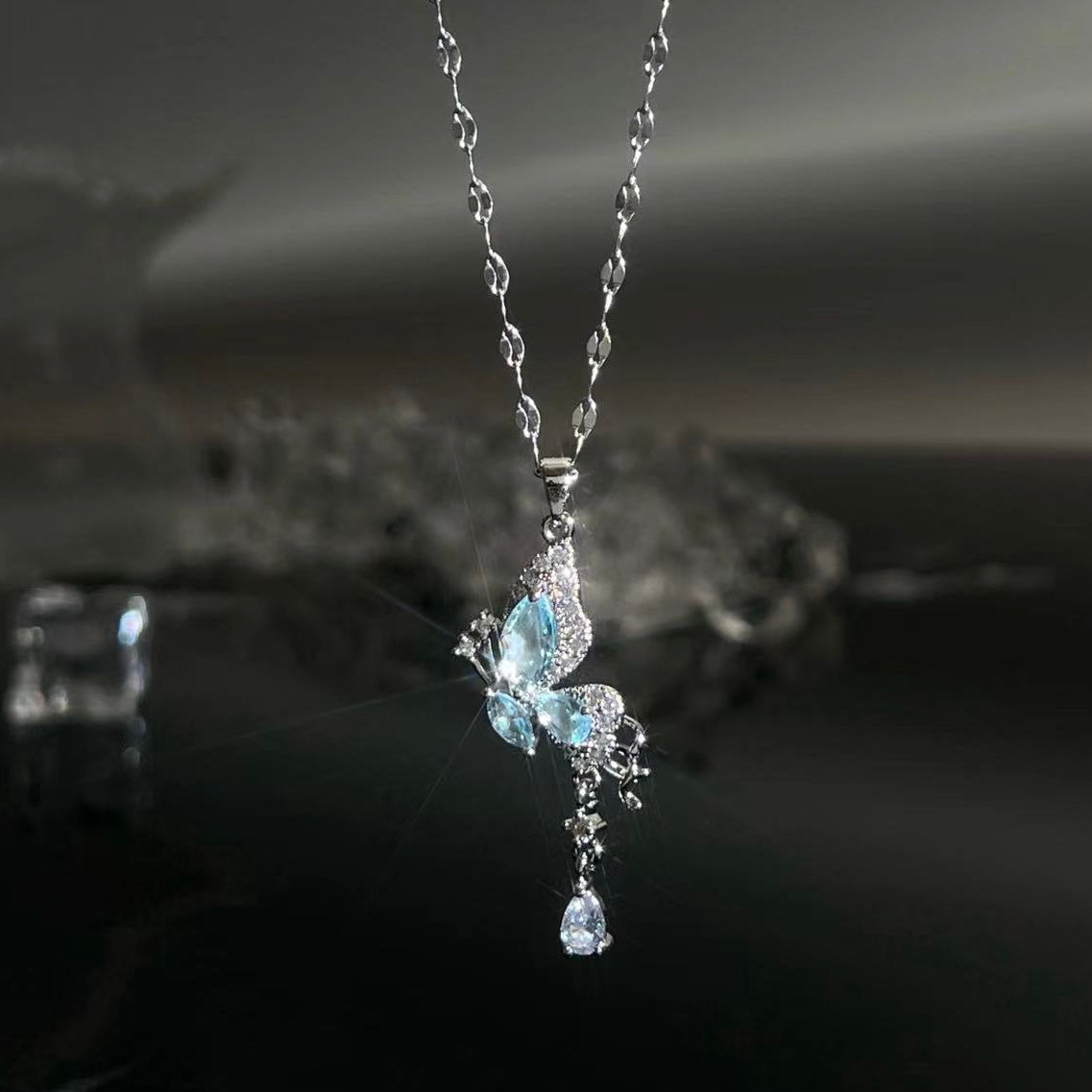 Butterfly Sterling Silver Necklace