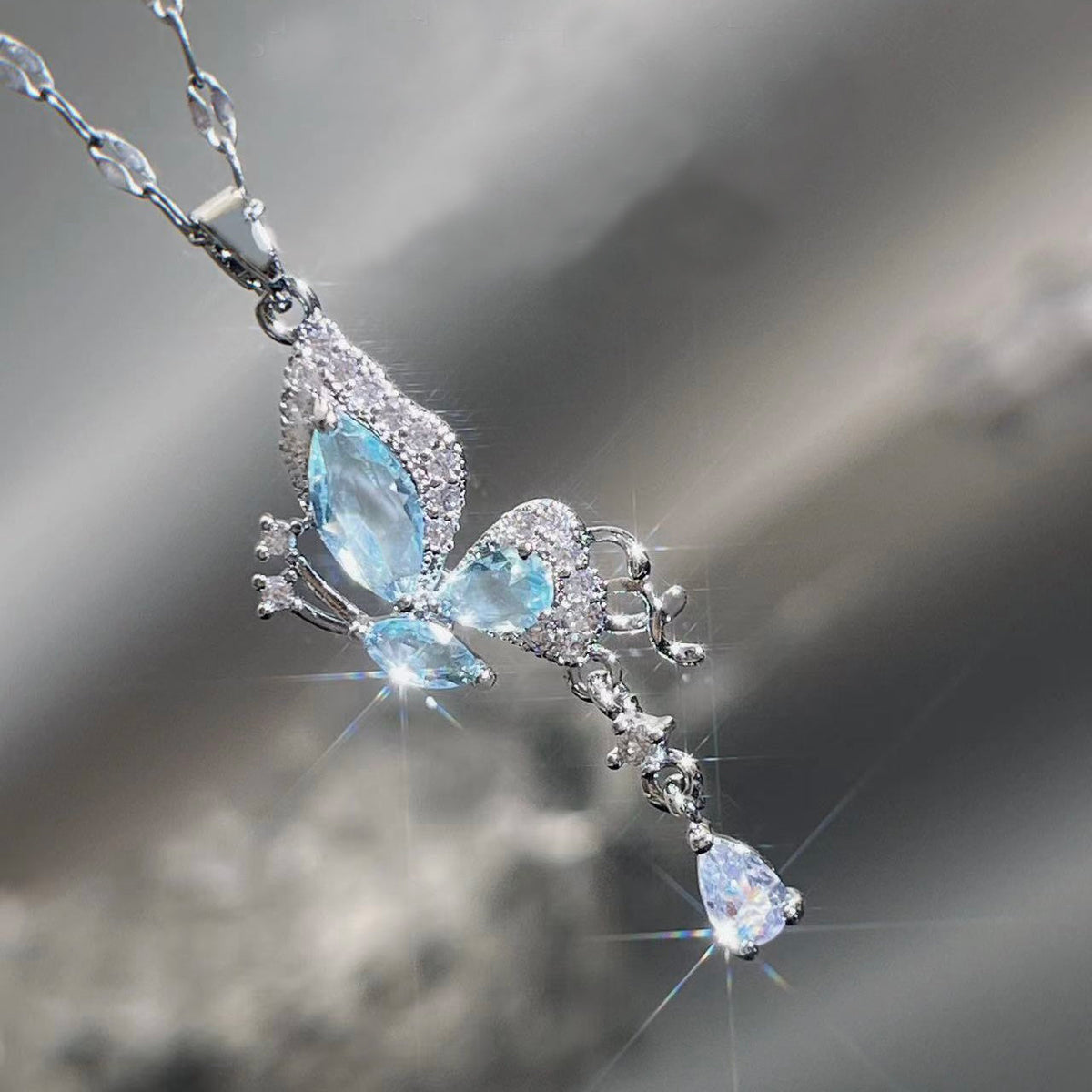 Butterfly Sterling Silver Necklace