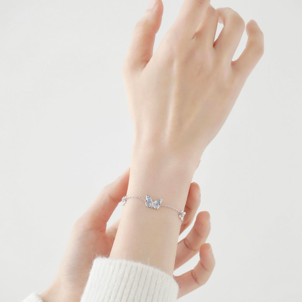Butterfly Sterling Silver Bracelet