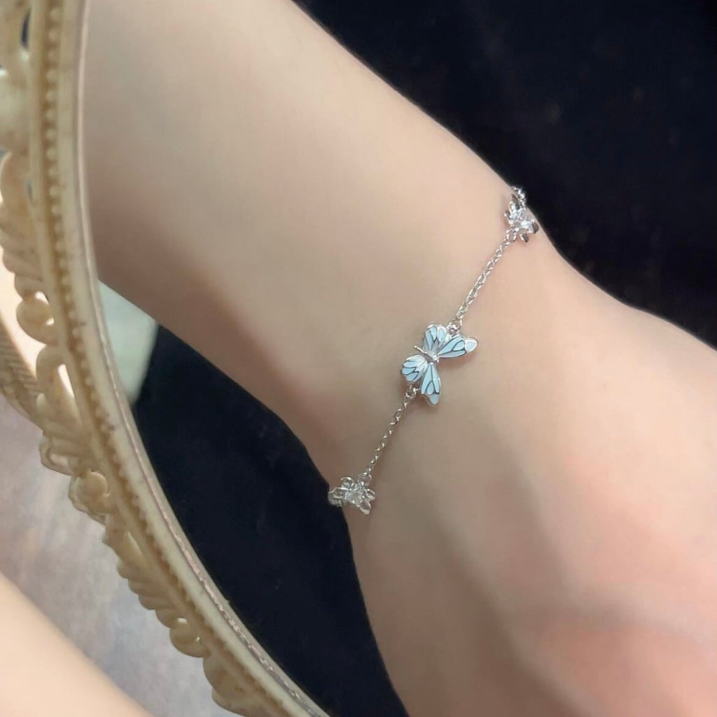 Butterfly Sterling Silver Bracelet