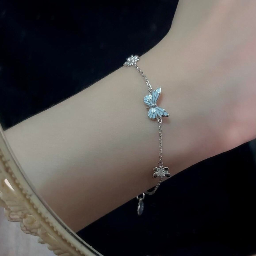 Butterfly Sterling Silver Bracelet