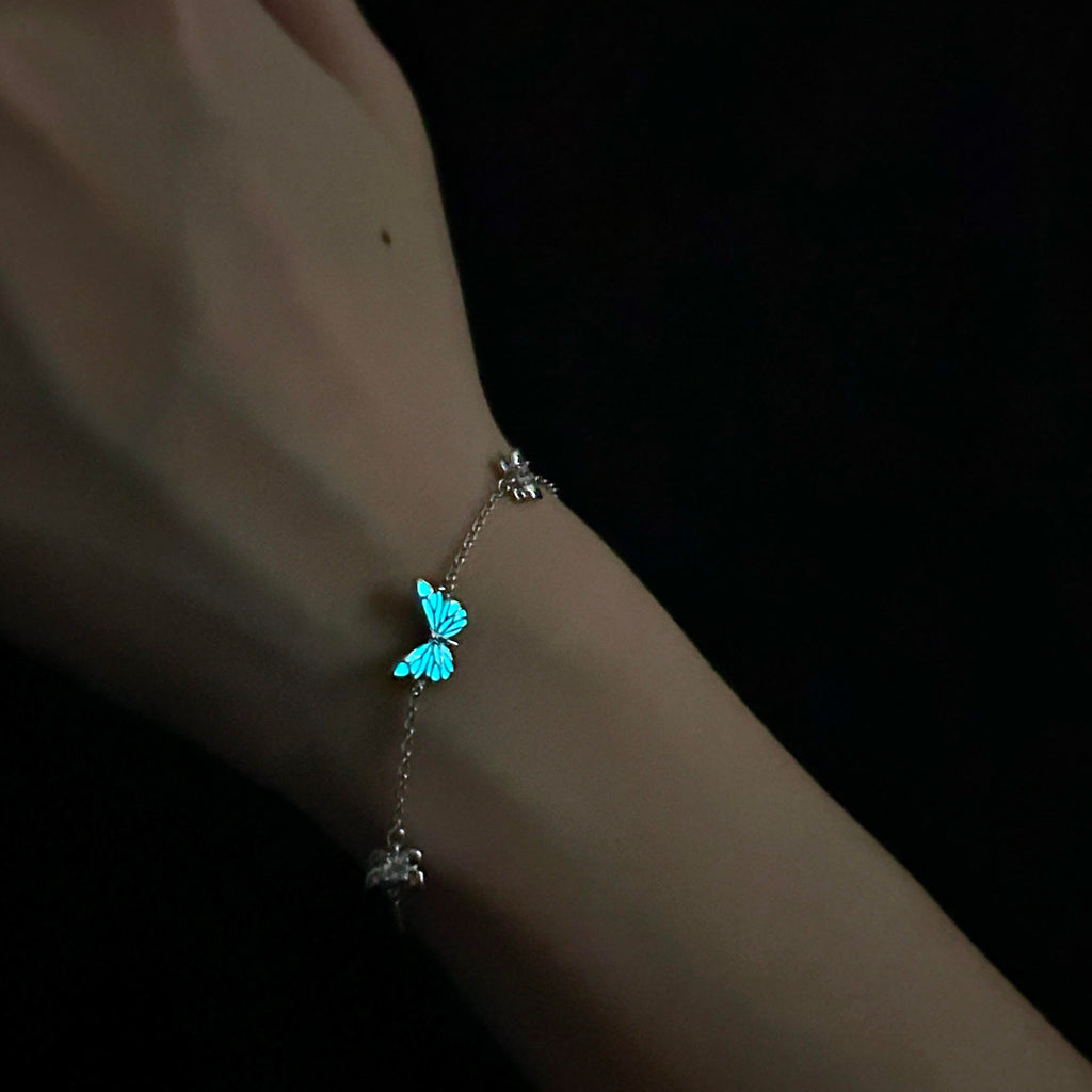 Sterling Silver Jewelry Set with Butterfly Detail