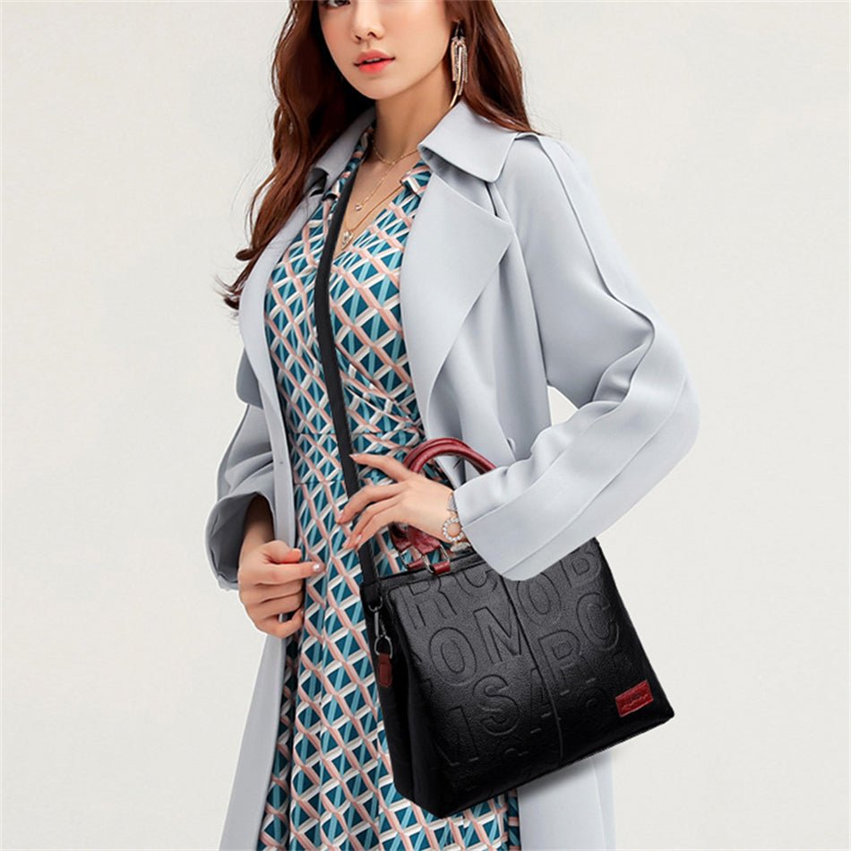 Modern Tote Bag in Leather
