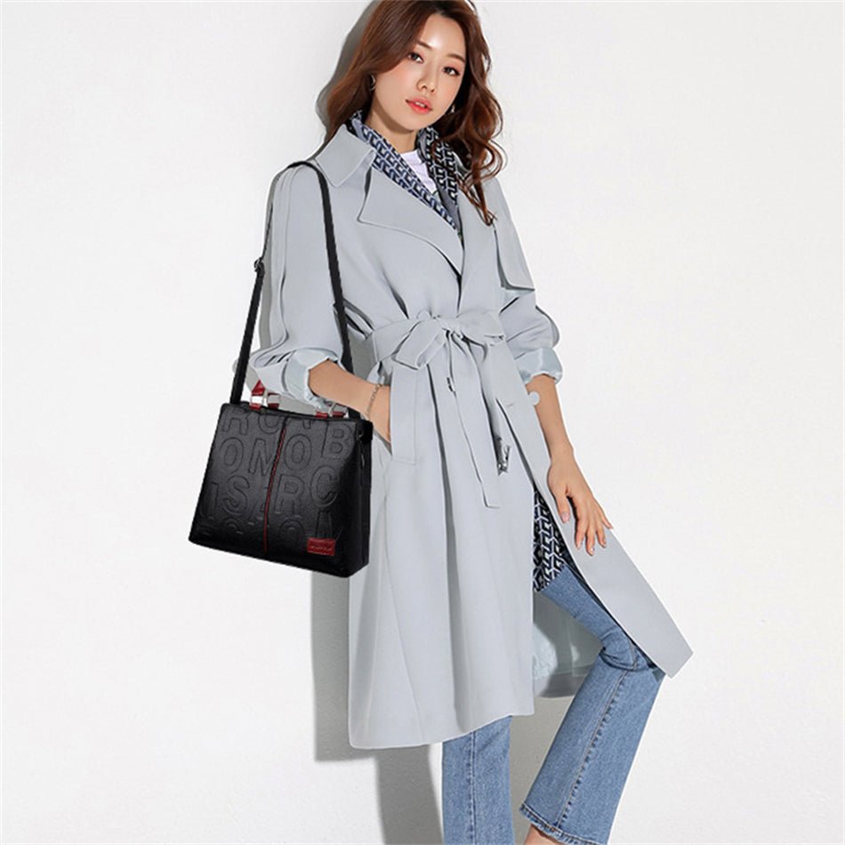 Modern Tote Bag in Leather