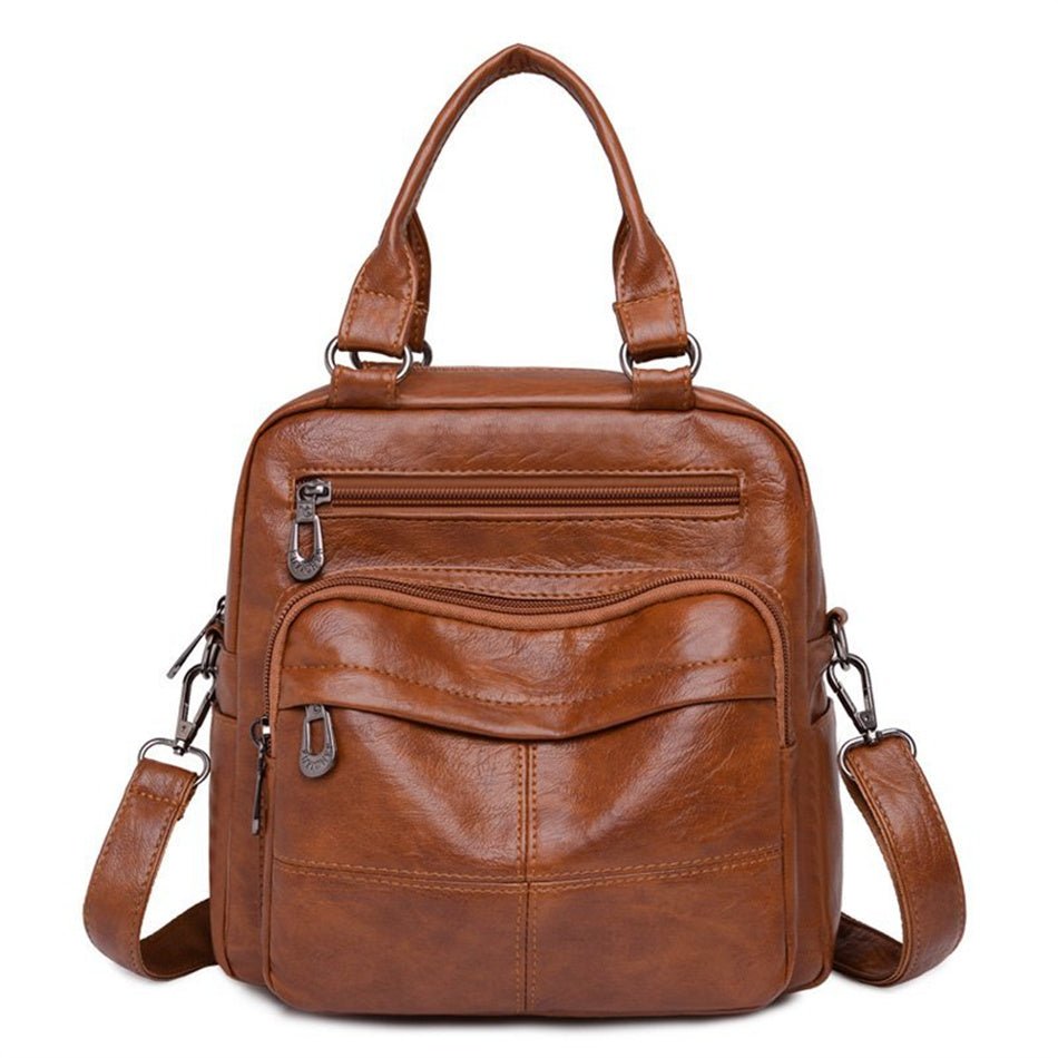 PU Leather Backpack with Refined Detail