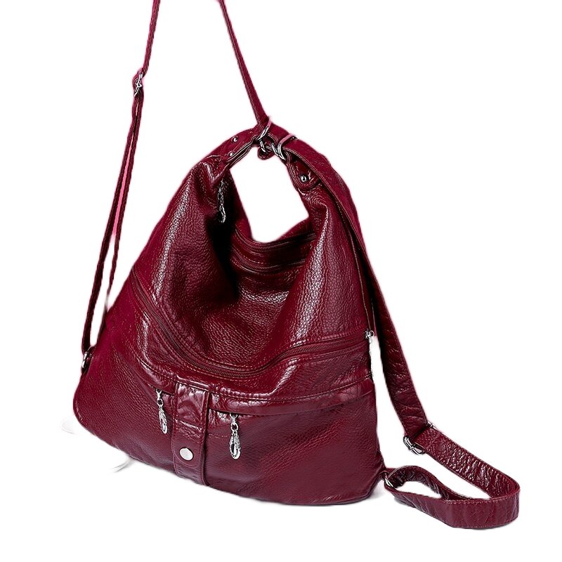 Refined Leather Messenger Bag