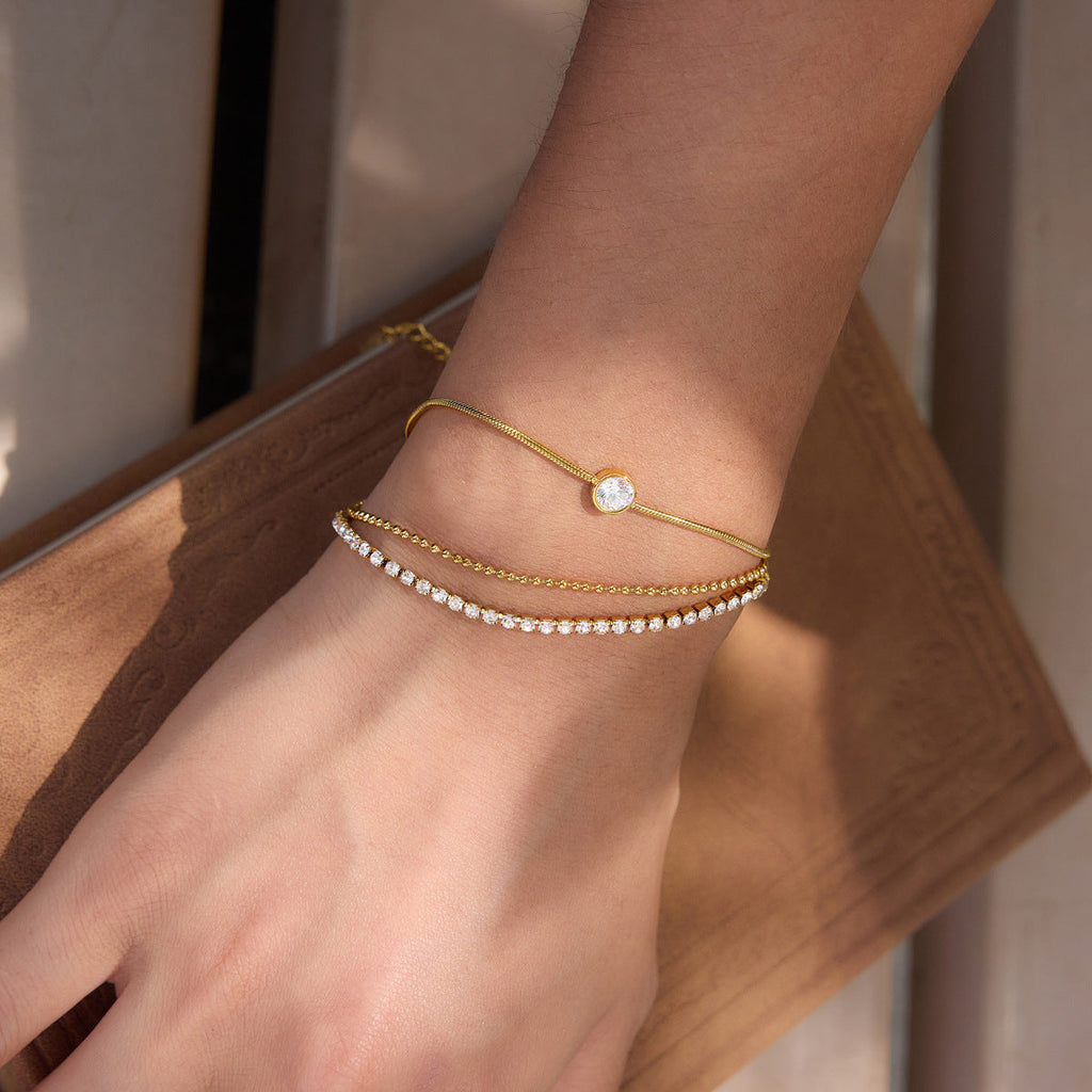Tennis Stainless Steel Bracelet