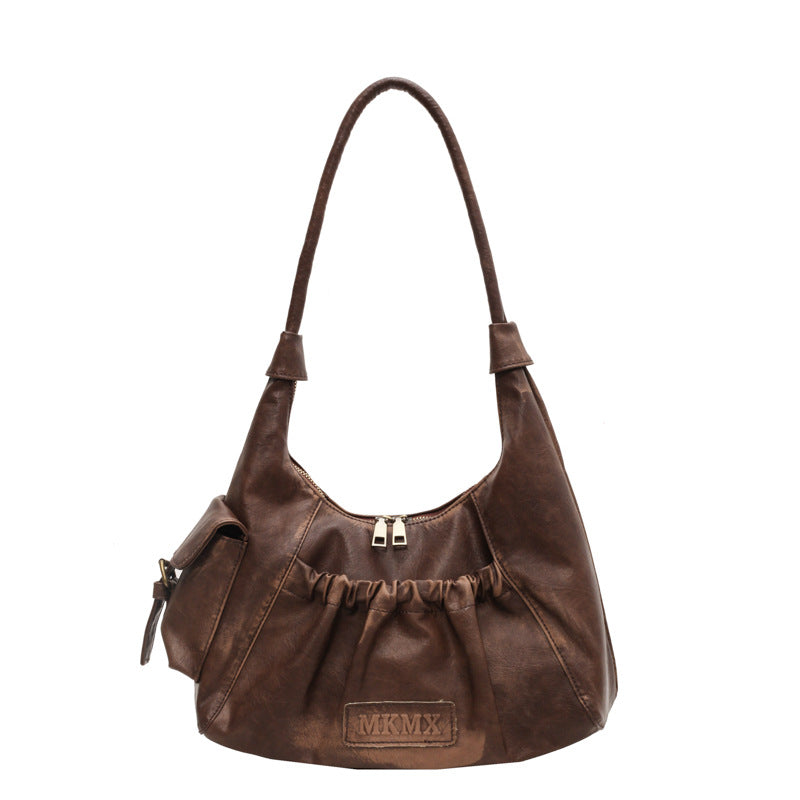 Heritage-Inspired Satchel-Style Shoulder Bag