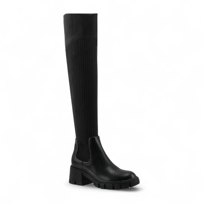 Sleek Stretch Sock-Fit Riding Boots