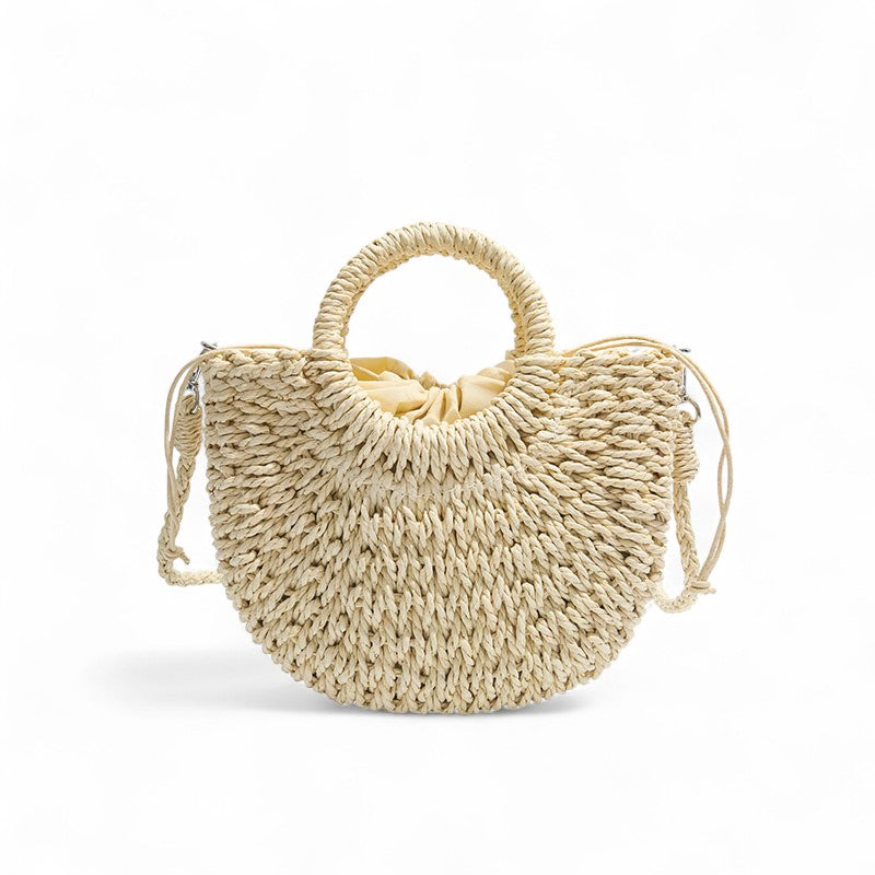 Sun-Ready Ianthe Round-Handle Beach Bag