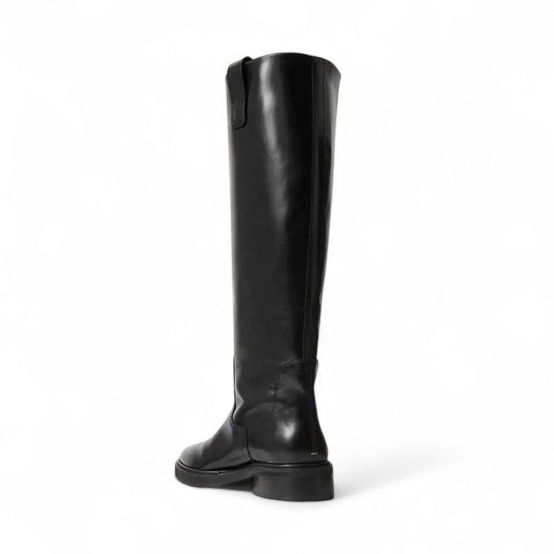 Refined Smooth Leather Riding Boots