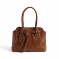 Polished Sleek Leather Shoulder Bag