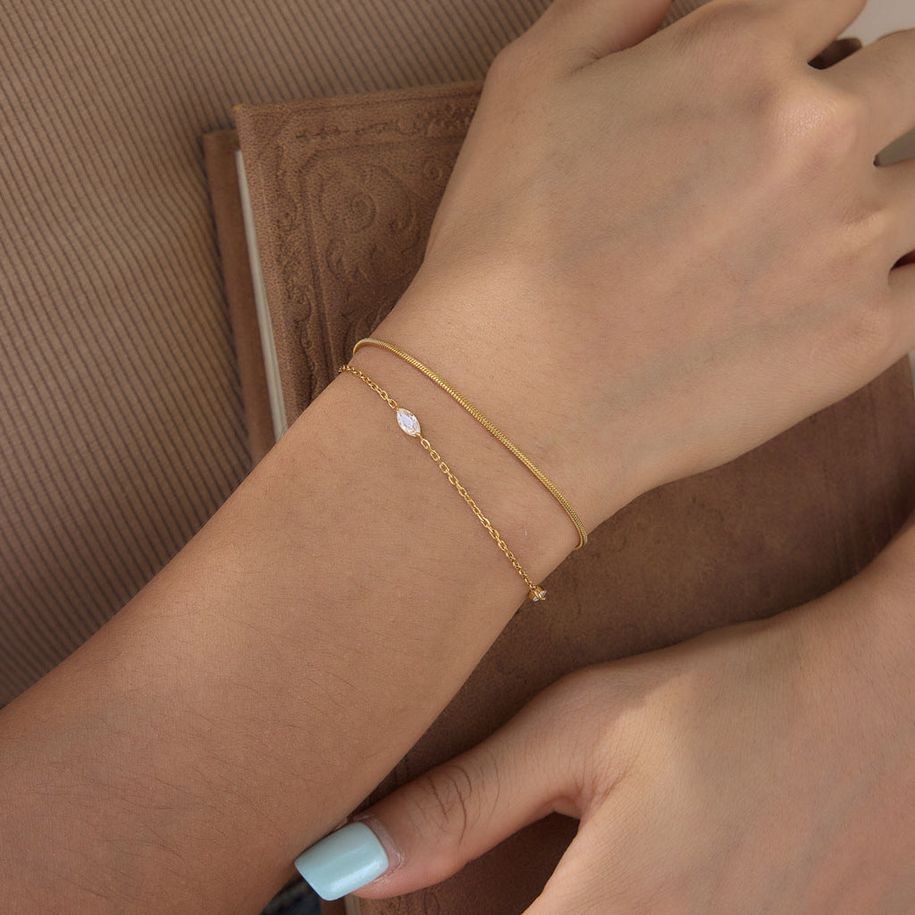 Layering Stainless Steel Bracelet