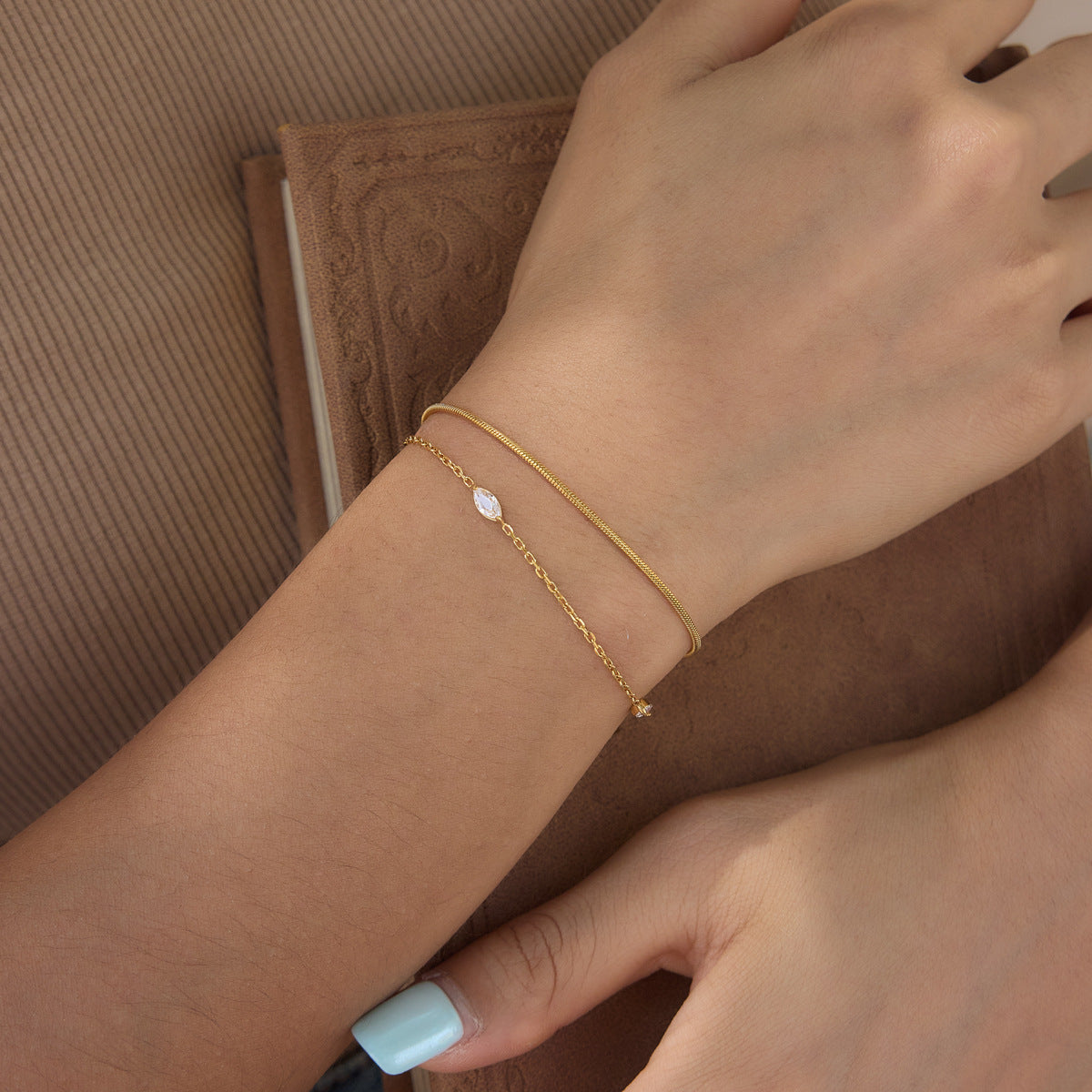 Layering Stainless Steel Bracelet