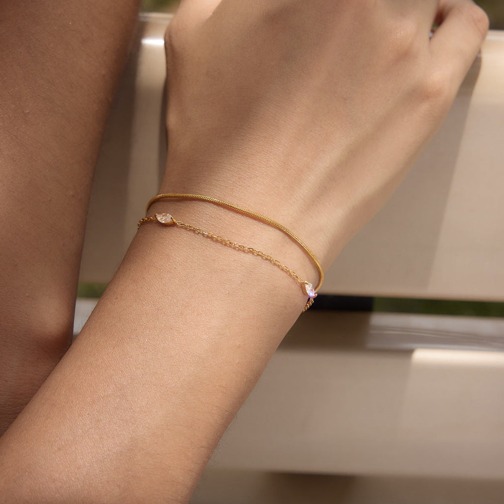 Layering Stainless Steel Bracelet