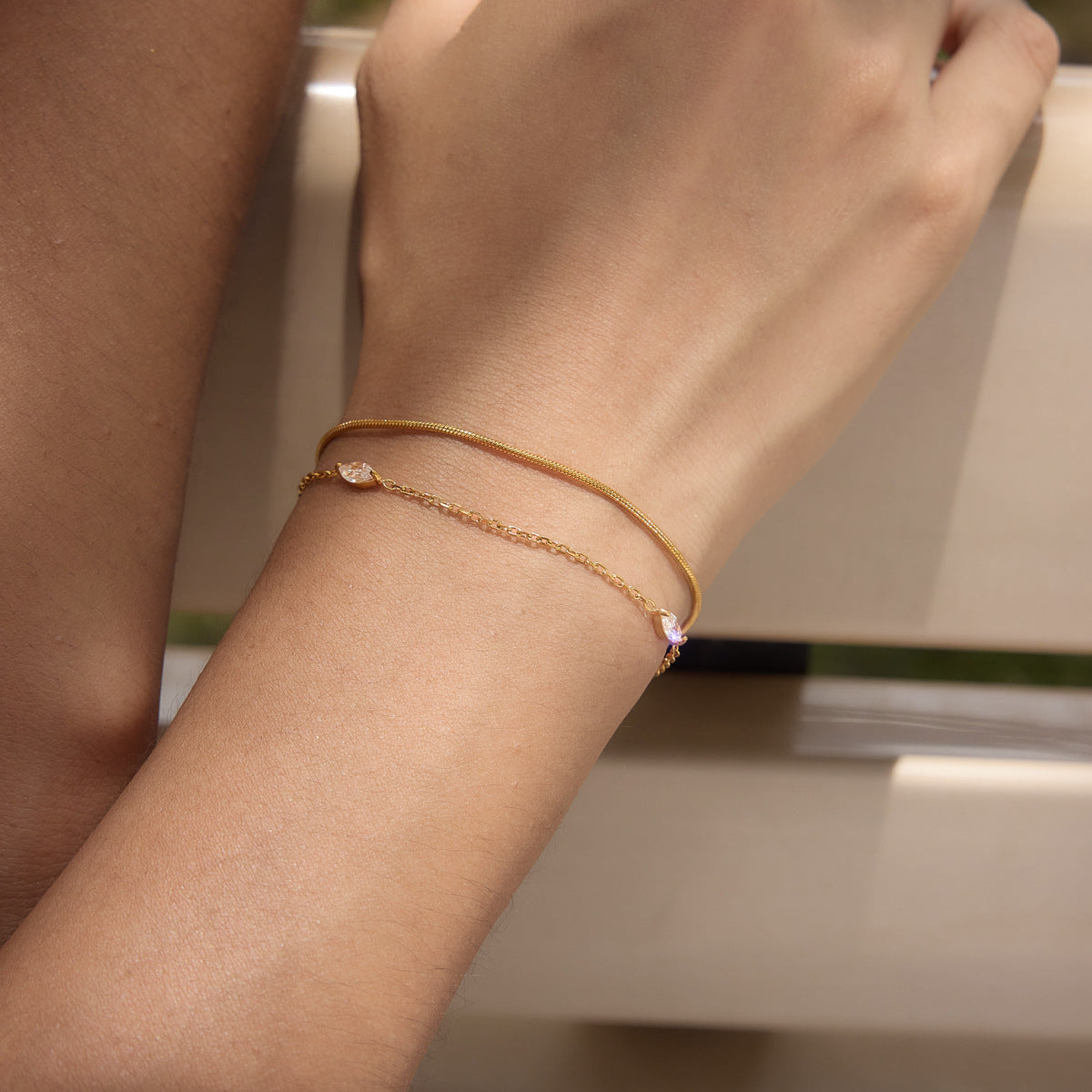 Layering Stainless Steel Bracelet