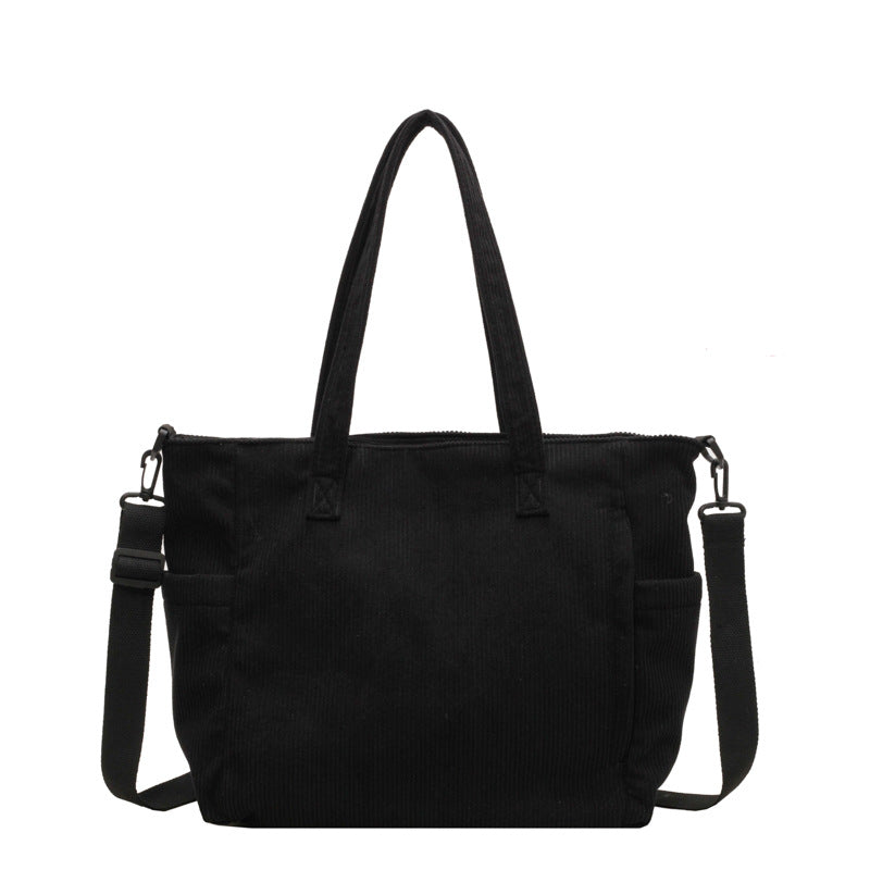 Statement Kyra Corduroy Velvet Shoulder Bag