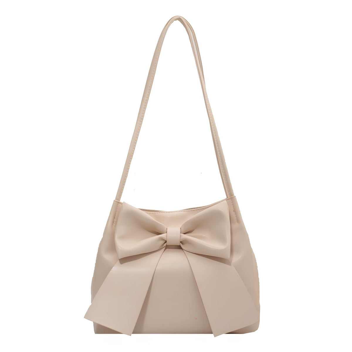Effortless Lightweight Bow-Detail Shoulder Bag