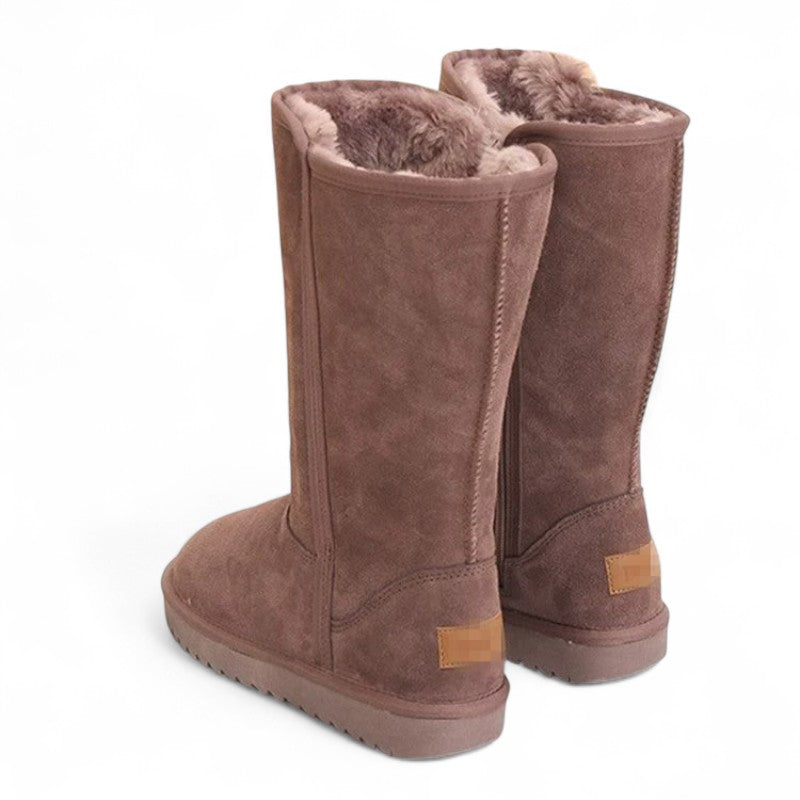 Effortless Cyrena Shearling-Lined Winter Boots with Zip