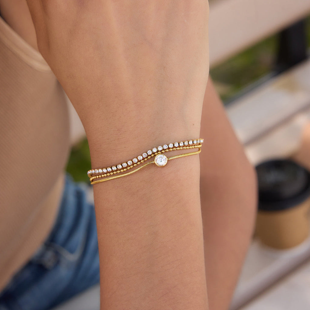 Tennis Stainless Steel Bracelet