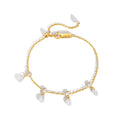 Stainless Steel Bracelet with Droplet Detail