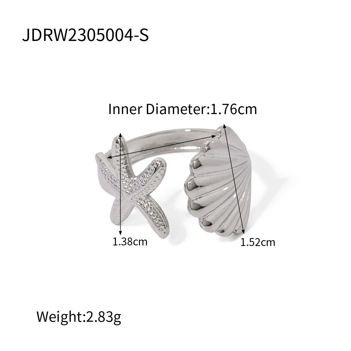 Star Stainless Steel Ring