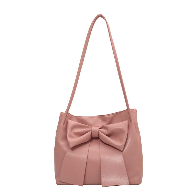 Effortless Lightweight Bow-Detail Shoulder Bag