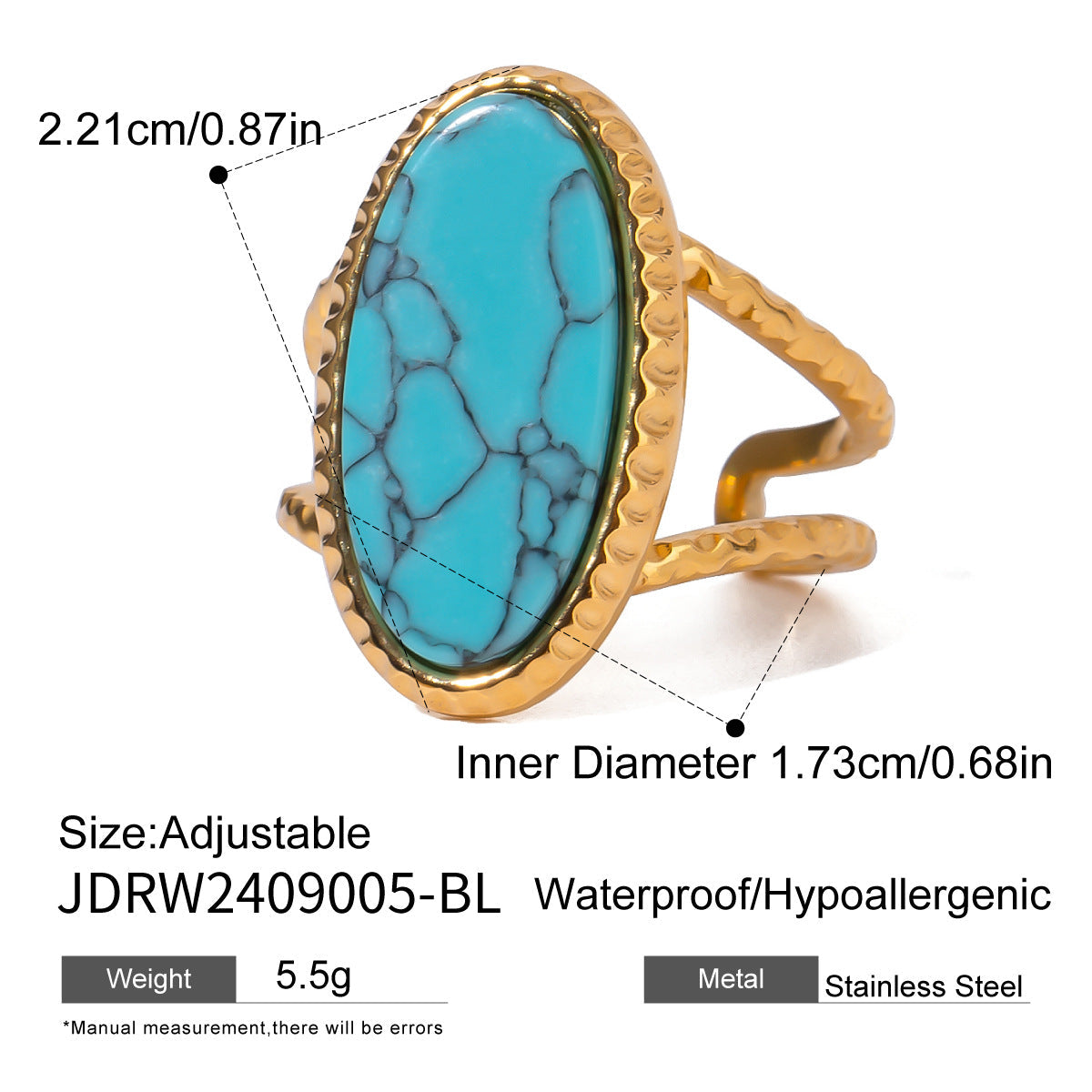 Minimalist Turquoise Ring