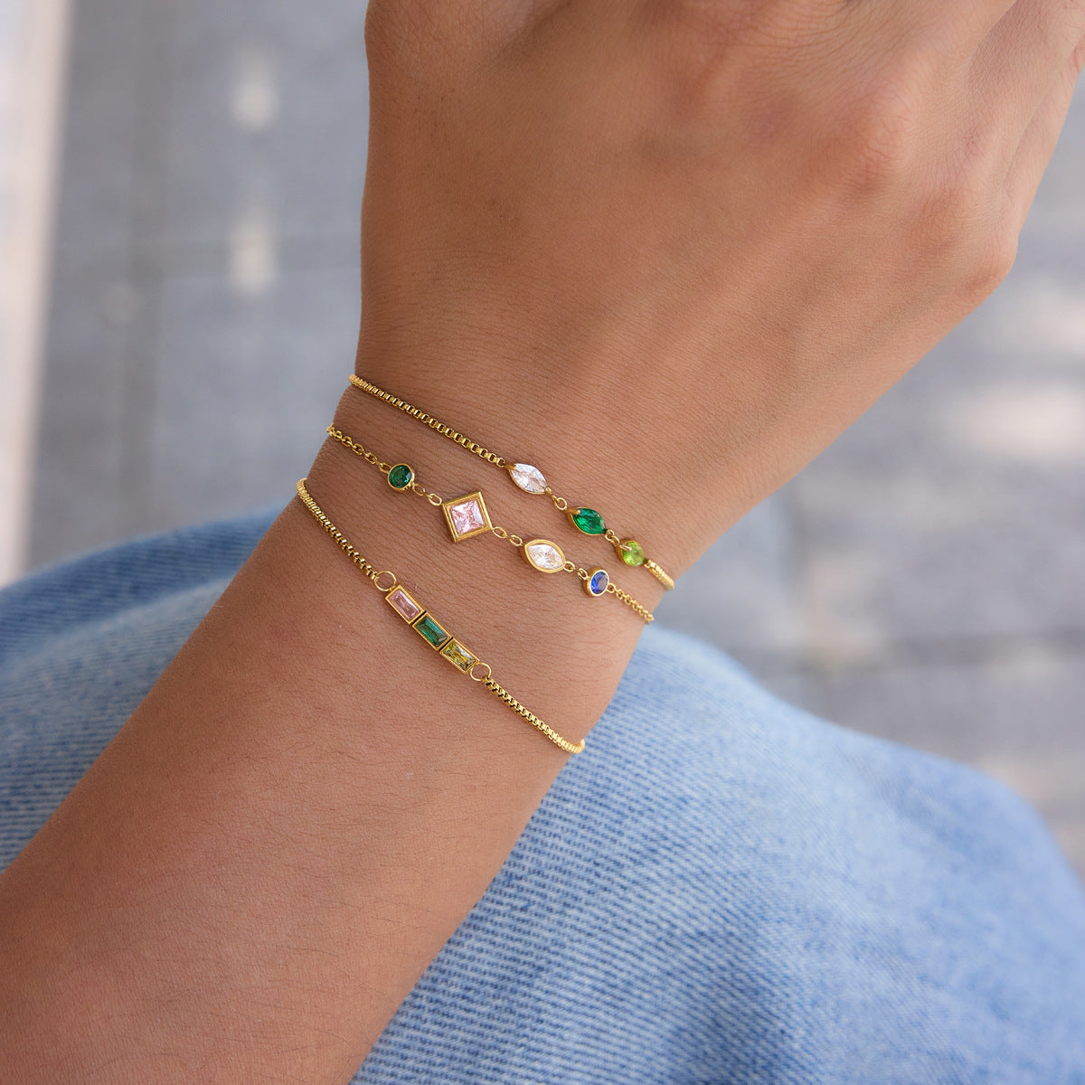Sculpted Charm Bracelet