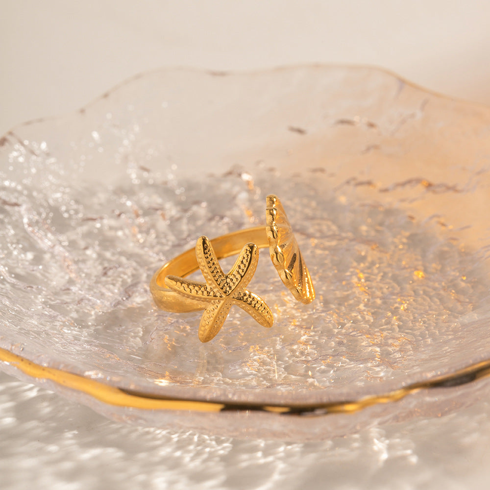 Star Stainless Steel Ring