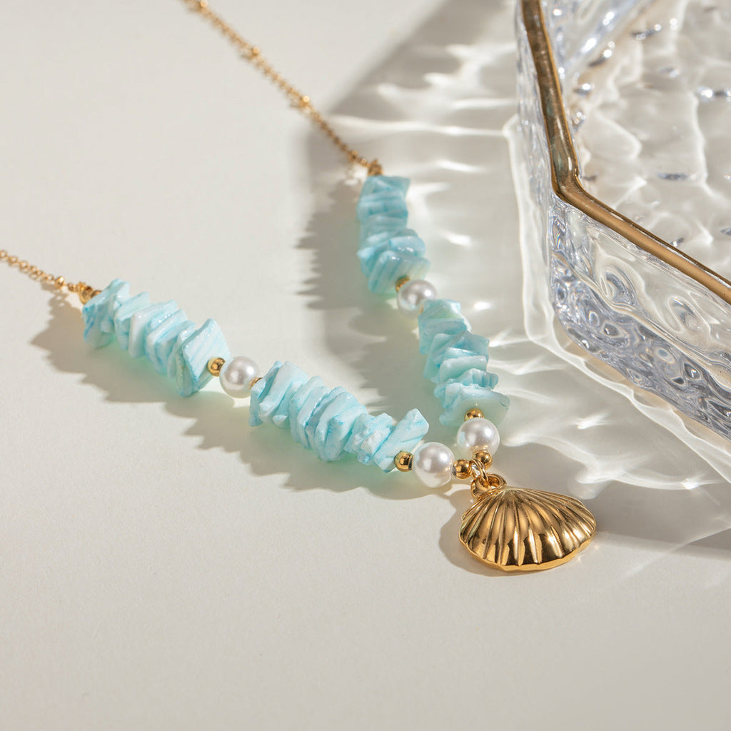 Coveted Shell Pearl Necklace