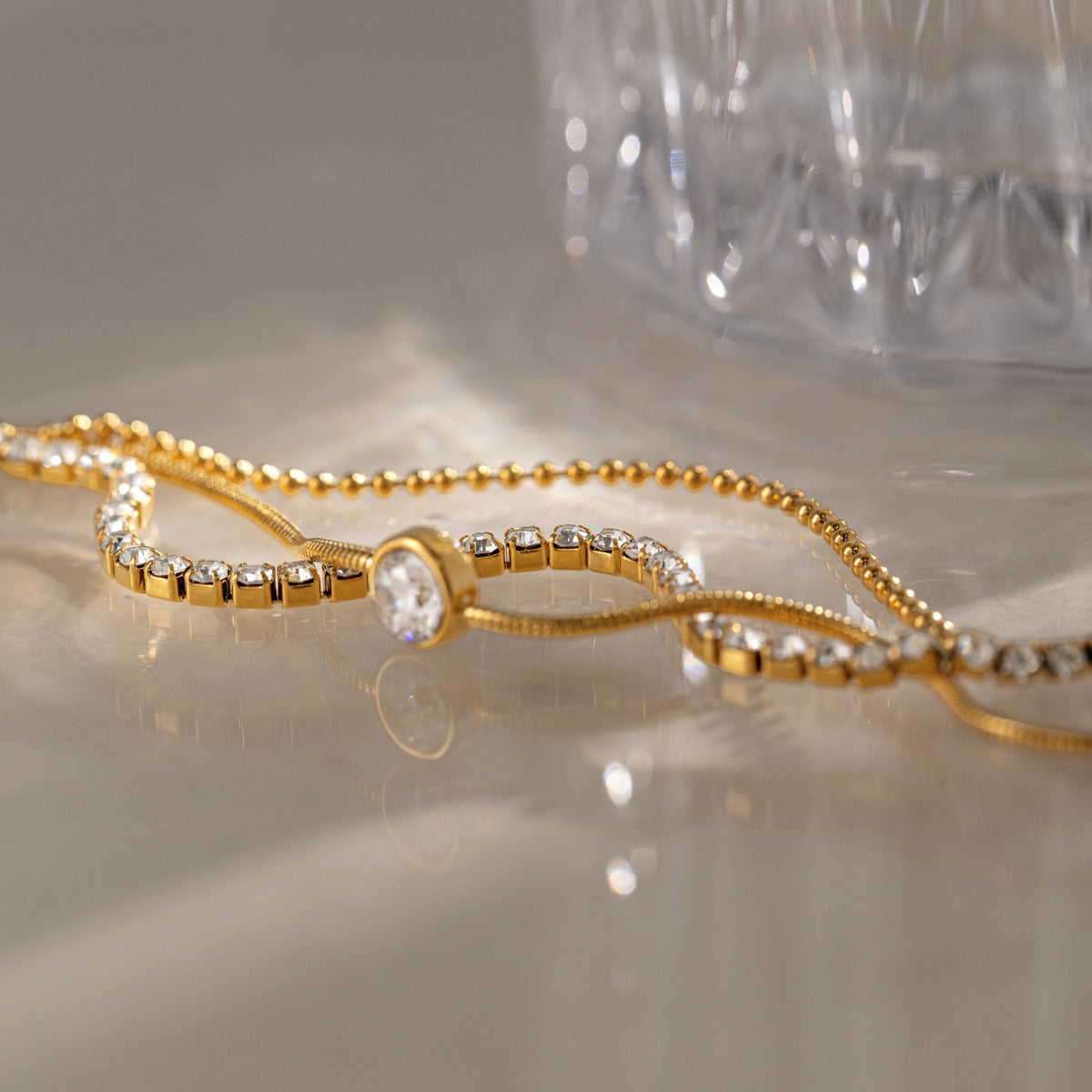 Tennis Stainless Steel Bracelet