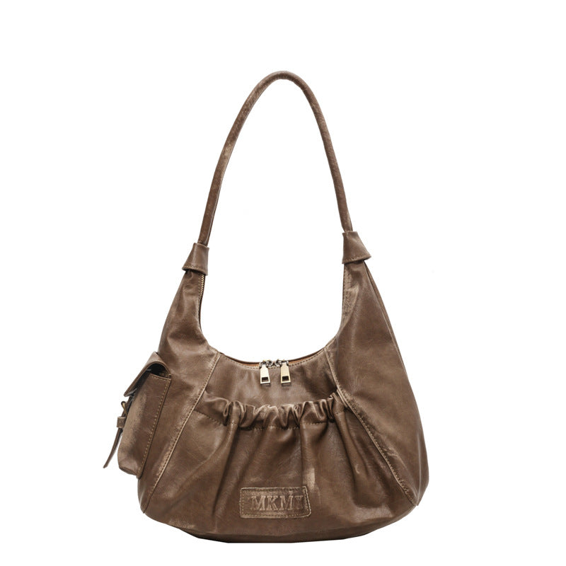 Heritage-Inspired Satchel-Style Shoulder Bag