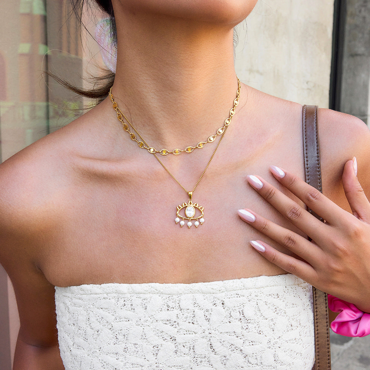 Pearl Stainless Steel Necklace