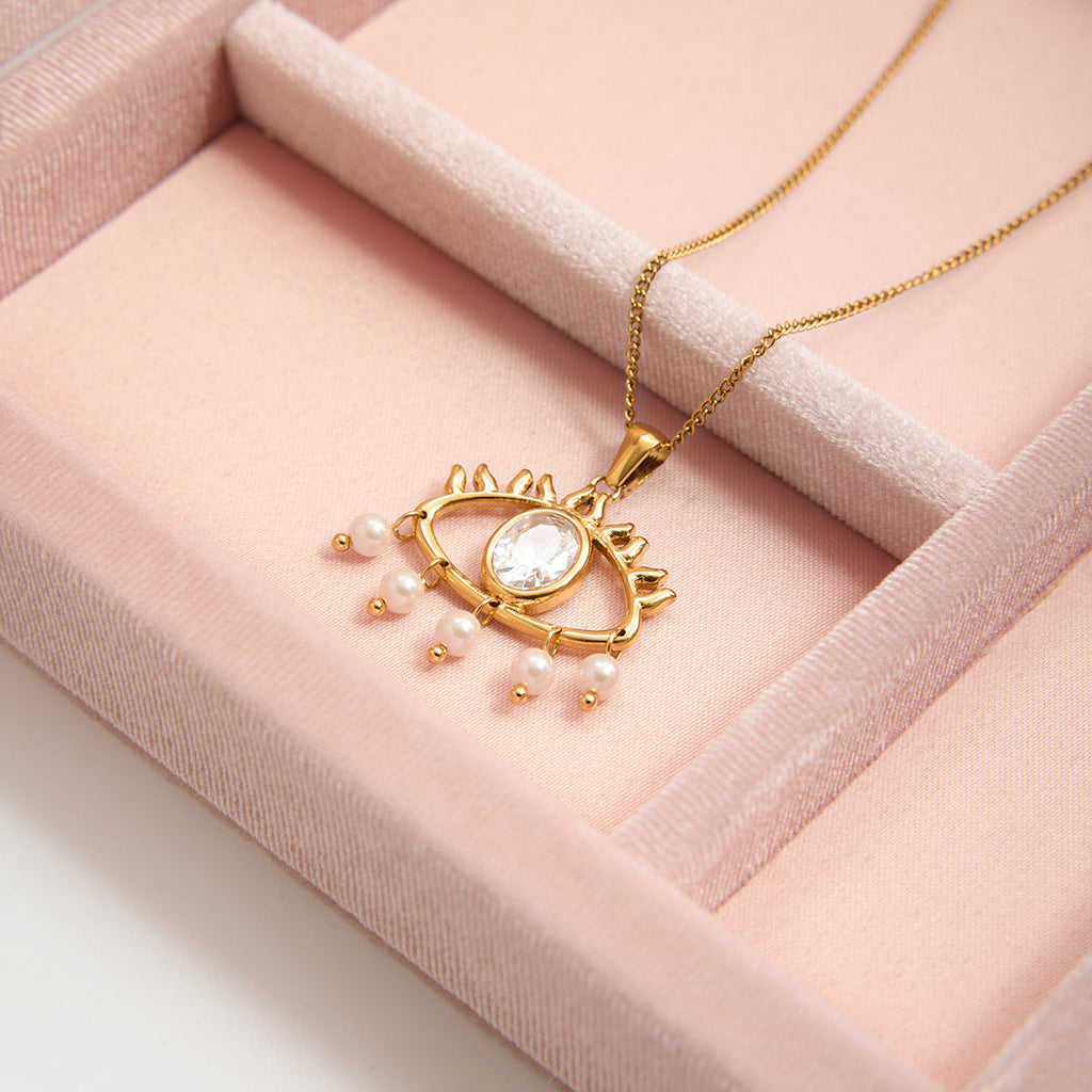 Pearl Stainless Steel Necklace