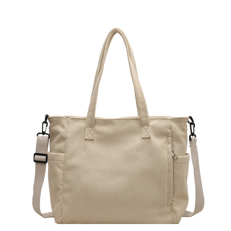 Statement Kyra Corduroy Velvet Shoulder Bag