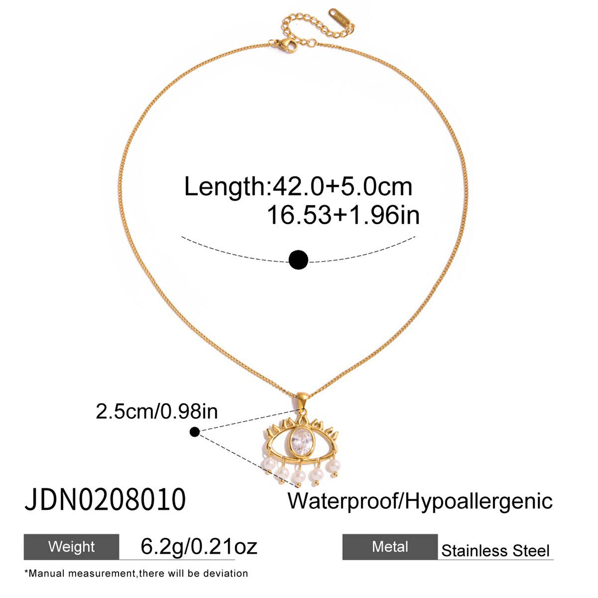 Pearl Stainless Steel Necklace