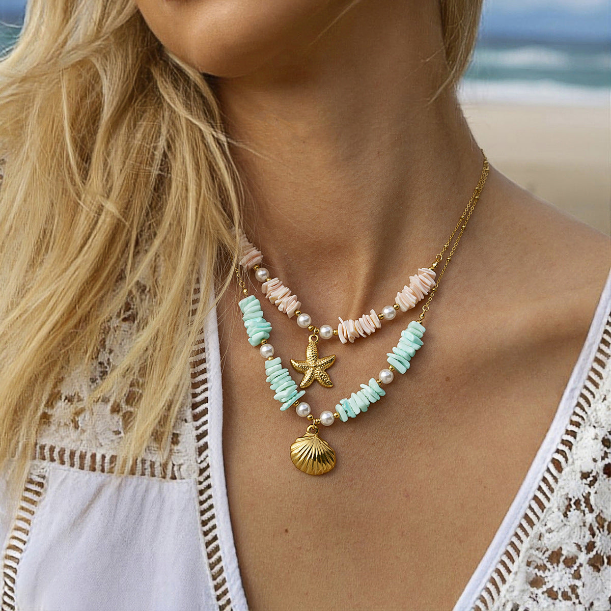 Coveted Shell Pearl Necklace