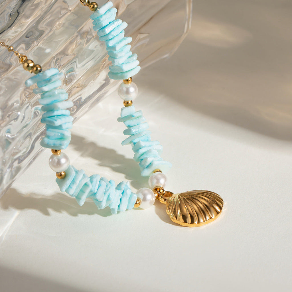Coveted Shell Pearl Necklace